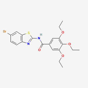 N-(6-bromo-1,3-benzothiazol-2-yl)-3,4,5-triethoxybenzamide