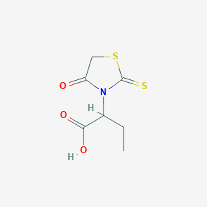 molecular formula C7H9NO3S2 B362312 2-(4-Oxo-2-thioxo-1,3-thiazolidin-3-yl)butanoic acid CAS No. 13242-81-4