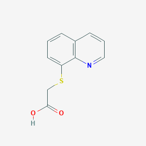 molecular formula C11H9NO2S B362313 2-(8-喹啉基硫代)乙酸 CAS No. 122179-85-5