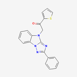 2-(2-PHENYL-4H-[1,2,4]TRIAZOLO[1,5-A][1,3]BENZIMIDAZOL-4-YL)-1-(2-THIENYL)-1-ETHANONE