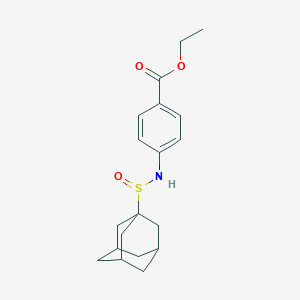 molecular formula C19H25NO3S B362314 Ethyl 4-(1-adamantylsulfinylamino)benzoate CAS No. 380483-68-1