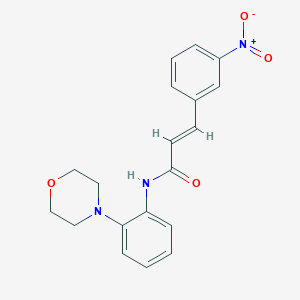 N-[2-(4-morpholinyl)phenyl]-3-(3-nitrophenyl)acrylamide