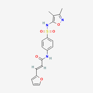 N-(4-{[(3,4-dimethyl-5-isoxazolyl)amino]sulfonyl}phenyl)-3-(2-furyl)acrylamide