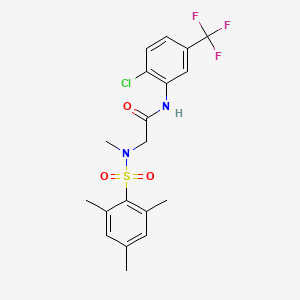 N-[2-chloro-5-(trifluoromethyl)phenyl]-N~2~-methyl-N~2~-[(2,4,6-trimethylphenyl)sulfonyl]glycinamide