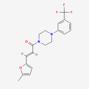 molecular formula C19H19F3N2O2 B3623204 1-[3-(5-methyl-2-furyl)acryloyl]-4-[3-(trifluoromethyl)phenyl]piperazine 