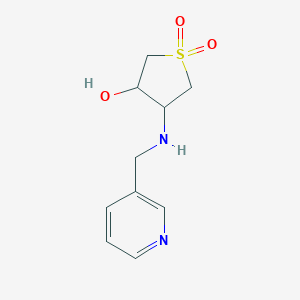 molecular formula C10H14N2O3S B362321 1,1-Dioxo-4-(pyridin-3-ylmethylamino)thiolan-3-ol CAS No. 453577-52-1