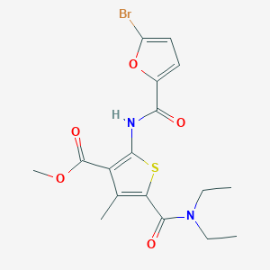 methyl 2-[(5-bromo-2-furoyl)amino]-5-[(diethylamino)carbonyl]-4-methyl-3-thiophenecarboxylate