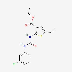 Ethyl 2-{[(3-chlorophenyl)carbamoyl]amino}-5-ethylthiophene-3-carboxylate