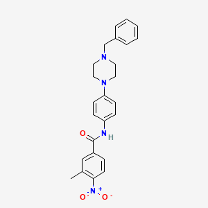 N-[4-(4-benzylpiperazin-1-yl)phenyl]-3-methyl-4-nitrobenzamide