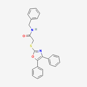 N-benzyl-2-[(4,5-diphenyl-1,3-oxazol-2-yl)sulfanyl]acetamide