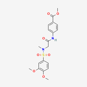 methyl 4-({N-[(3,4-dimethoxyphenyl)sulfonyl]-N-methylglycyl}amino)benzoate