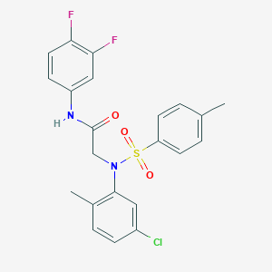 N~2~-(5-chloro-2-methylphenyl)-N~1~-(3,4-difluorophenyl)-N~2~-[(4-methylphenyl)sulfonyl]glycinamide