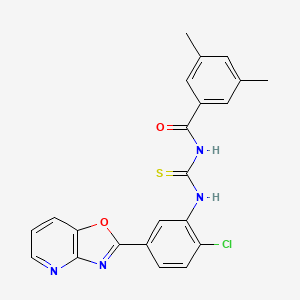 N-{[(2-chloro-5-[1,3]oxazolo[4,5-b]pyridin-2-ylphenyl)amino]carbonothioyl}-3,5-dimethylbenzamide