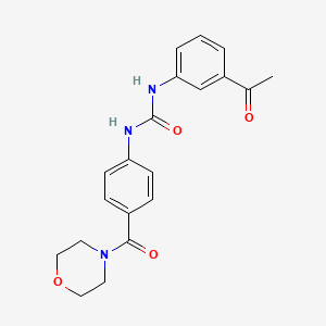 molecular formula C20H21N3O4 B3623365 N-(3-ACETYLPHENYL)-N'-[4-(MORPHOLINOCARBONYL)PHENYL]UREA 