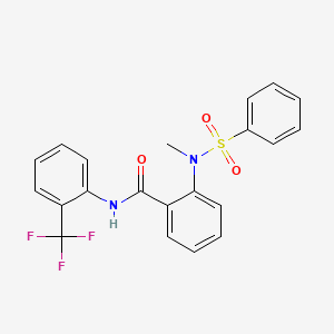 2-[methyl(phenylsulfonyl)amino]-N-[2-(trifluoromethyl)phenyl]benzamide