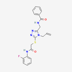 N-{[4-allyl-5-({2-[(2-fluorophenyl)amino]-2-oxoethyl}thio)-4H-1,2,4-triazol-3-yl]methyl}benzamide