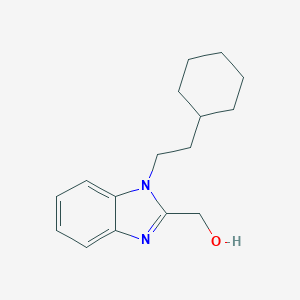 molecular formula C16H22N2O B362340 [1-(2-Cyclohexylethyl)benzimidazol-2-yl]methanol CAS No. 537702-17-3