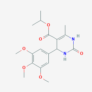 molecular formula C18H24N2O6 B362342 Propan-2-yl 6-methyl-2-oxo-4-(3,4,5-trimethoxyphenyl)-1,2,3,4-tetrahydropyrimidine-5-carboxylate CAS No. 312282-20-5