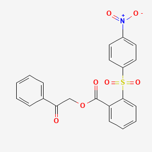 Phenacyl 2-(4-nitrophenyl)sulfonylbenzoate