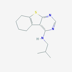molecular formula C14H19N3S B362350 N-(2-methylpropyl)-5,6,7,8-tetrahydro[1]benzothieno[2,3-d]pyrimidin-4-amine CAS No. 303067-54-1