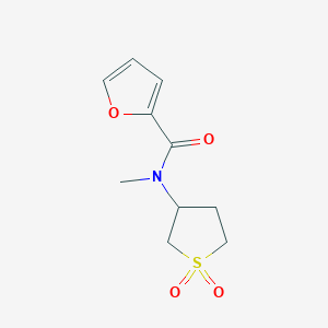 molecular formula C10H13NO4S B362353 N-(1,1-dioxothiolan-3-yl)-N-methylfuran-2-carboxamide CAS No. 314768-70-2