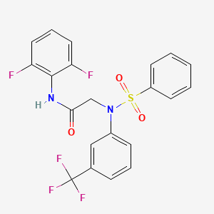 N~1~-(2,6-difluorophenyl)-N~2~-(phenylsulfonyl)-N~2~-[3-(trifluoromethyl)phenyl]glycinamide