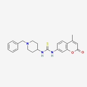 N-(1-benzyl-4-piperidinyl)-N'-(4-methyl-2-oxo-2H-chromen-7-yl)thiourea