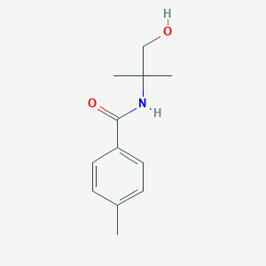 molecular formula C12H17NO2 B362359 N-(1-hydroxy-2-methylpropan-2-yl)-4-methylbenzamide CAS No. 134516-58-8