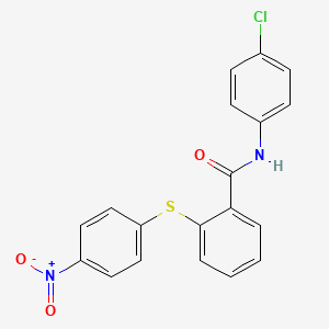 N-(4-chlorophenyl)-2-[(4-nitrophenyl)thio]benzamide