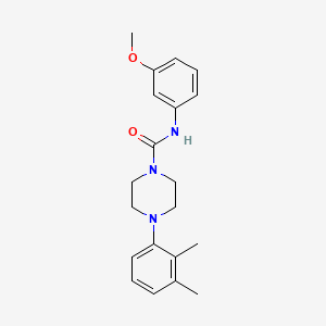 molecular formula C20H25N3O2 B3623619 4-(2,3-dimethylphenyl)-N-(3-methoxyphenyl)-1-piperazinecarboxamide 