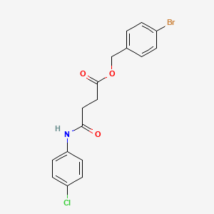 4-bromobenzyl 4-[(4-chlorophenyl)amino]-4-oxobutanoate