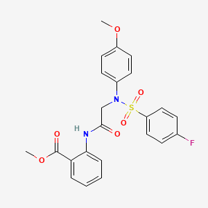 methyl 2-{[N-[(4-fluorophenyl)sulfonyl]-N-(4-methoxyphenyl)glycyl]amino}benzoate