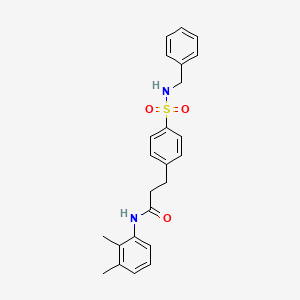 3-{4-[(benzylamino)sulfonyl]phenyl}-N-(2,3-dimethylphenyl)propanamide