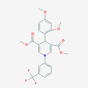 dimethyl 4-(2,4-dimethoxyphenyl)-1-[3-(trifluoromethyl)phenyl]-1,4-dihydro-3,5-pyridinedicarboxylate