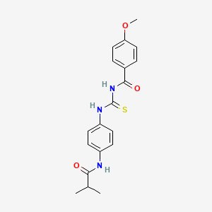 N-({[4-(isobutyrylamino)phenyl]amino}carbonothioyl)-4-methoxybenzamide