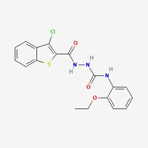 2-[(3-chloro-1-benzothien-2-yl)carbonyl]-N-(2-ethoxyphenyl)hydrazinecarboxamide