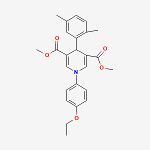 dimethyl 4-(2,5-dimethylphenyl)-1-(4-ethoxyphenyl)-1,4-dihydro-3,5-pyridinedicarboxylate