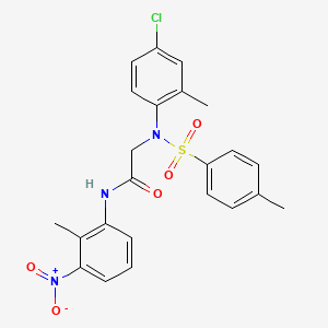 N~2~-(4-chloro-2-methylphenyl)-N~1~-(2-methyl-3-nitrophenyl)-N~2~-[(4-methylphenyl)sulfonyl]glycinamide