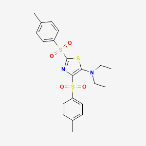 N,N-DIETHYL-2,4-BIS(4-METHYLBENZENESULFONYL)-1,3-THIAZOL-5-AMINE