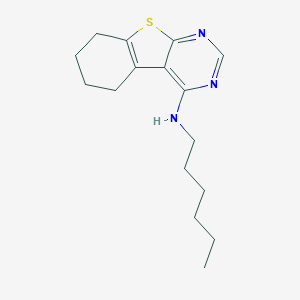 molecular formula C16H23N3S B362375 N-hexyl-5,6,7,8-tetrahydro[1]benzothieno[2,3-d]pyrimidin-4-amine CAS No. 372083-21-1