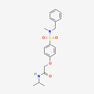 2-(4-{[benzyl(methyl)amino]sulfonyl}phenoxy)-N-isopropylacetamide