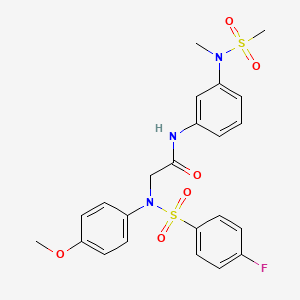 N~2~-[(4-fluorophenyl)sulfonyl]-N~2~-(4-methoxyphenyl)-N~1~-{3-[methyl(methylsulfonyl)amino]phenyl}glycinamide