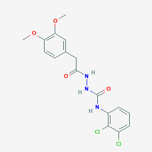 N-(2,3-dichlorophenyl)-2-[(3,4-dimethoxyphenyl)acetyl]hydrazinecarboxamide