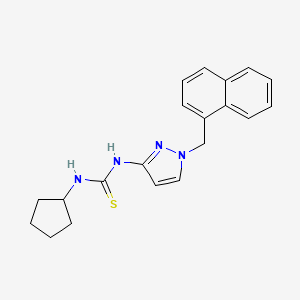 N-cyclopentyl-N'-[1-(1-naphthylmethyl)-1H-pyrazol-3-yl]thiourea