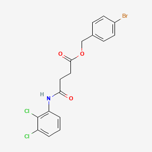 molecular formula C17H14BrCl2NO3 B3623794 4-bromobenzyl 4-[(2,3-dichlorophenyl)amino]-4-oxobutanoate 