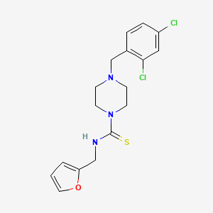 molecular formula C17H19Cl2N3OS B3623846 4-(2,4-dichlorobenzyl)-N-(2-furylmethyl)-1-piperazinecarbothioamide 