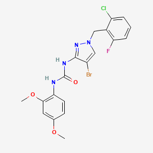 N-[4-bromo-1-(2-chloro-6-fluorobenzyl)-1H-pyrazol-3-yl]-N'-(2,4-dimethoxyphenyl)urea