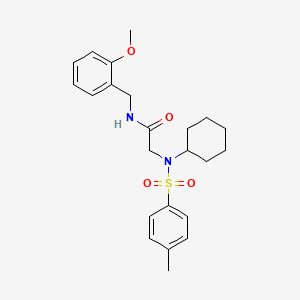 2-[cyclohexyl-(4-methylphenyl)sulfonylamino]-N-[(2-methoxyphenyl)methyl]acetamide