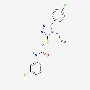 2-{[4-allyl-5-(4-chlorophenyl)-4H-1,2,4-triazol-3-yl]thio}-N-[3-(methylthio)phenyl]acetamide