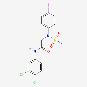 N~1~-(3,4-dichlorophenyl)-N~2~-(4-iodophenyl)-N~2~-(methylsulfonyl)glycinamide